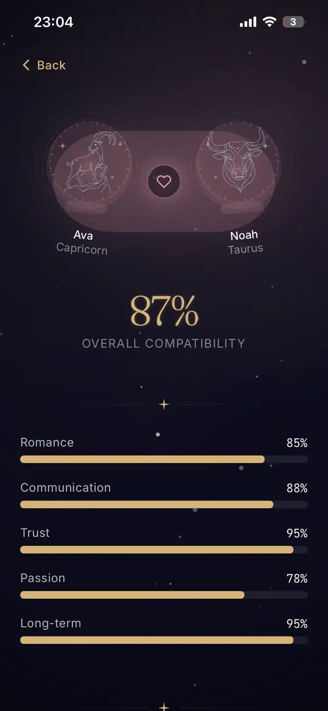 Celestine app screen 7