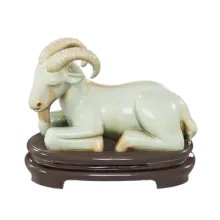 Jade Goat figurine